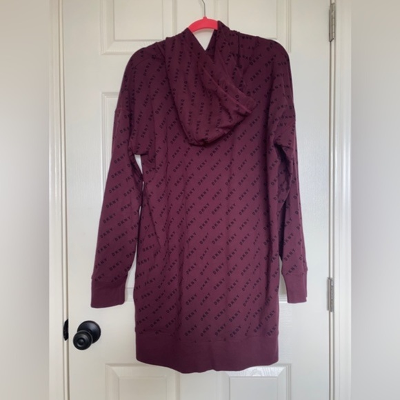 DKNY Sport Logo Hoodie Dress - Picture 7 of 7